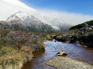 Uitzicht op de Piedra Blanca gletsjer