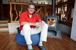 Even opwarmen bij het haardvuur